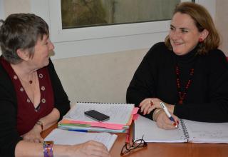 Rencontre Maire avec Mme Brigitte FARGEVIEIL